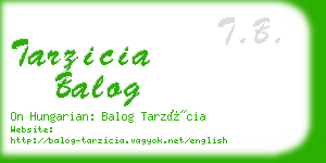 tarzicia balog business card